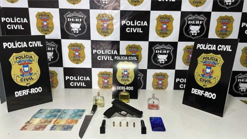 Autor de roubo e extorsão é preso em flagrante pela Polícia Civil em Rondonópolis