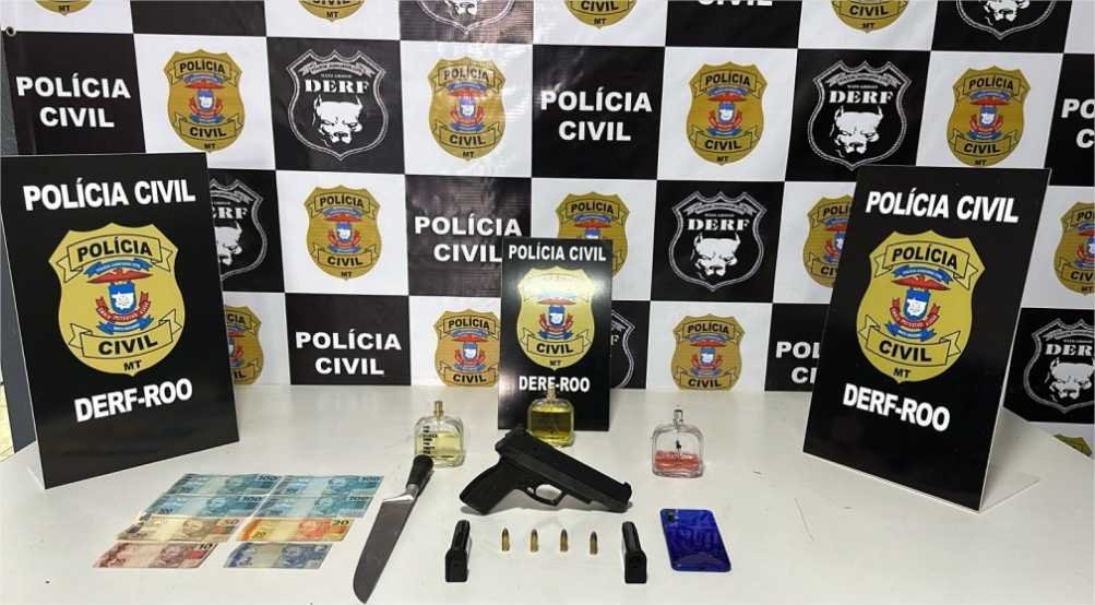Autor de roubo e extorsão é preso em flagrante pela Polícia Civil em Rondonópolis