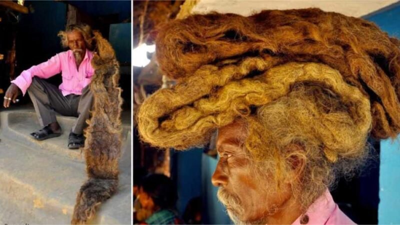 Homem ficou 40 anos sem lavar os cabelos