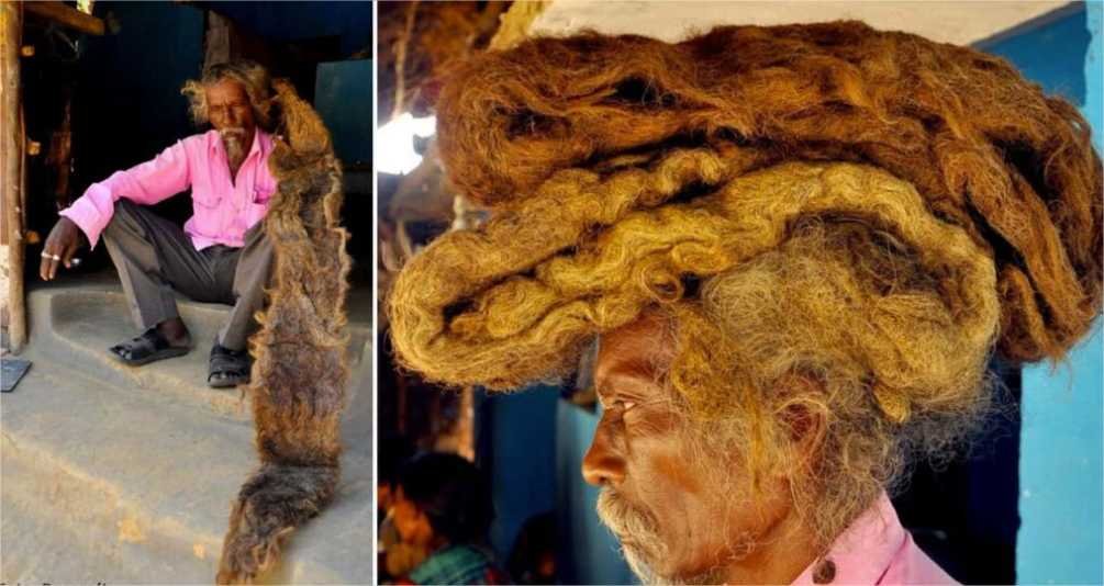 Homem ficou 40 anos sem lavar os cabelos