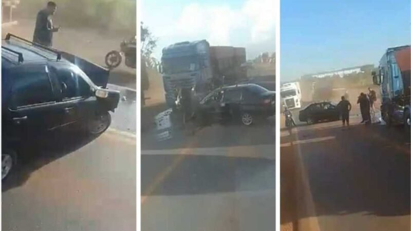 Motorista fica ferido após bater carro em carreta na Imigrantes