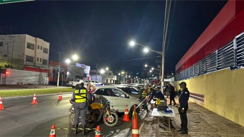 Operações realizadas em duas avenidas de Cuiabá resultam na prisão de 15 motoristas por embriaguez