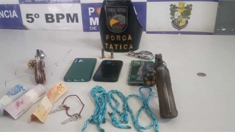 Força Tática frustra roubo a loja de carros e prende cinco homens em Rondonópolis