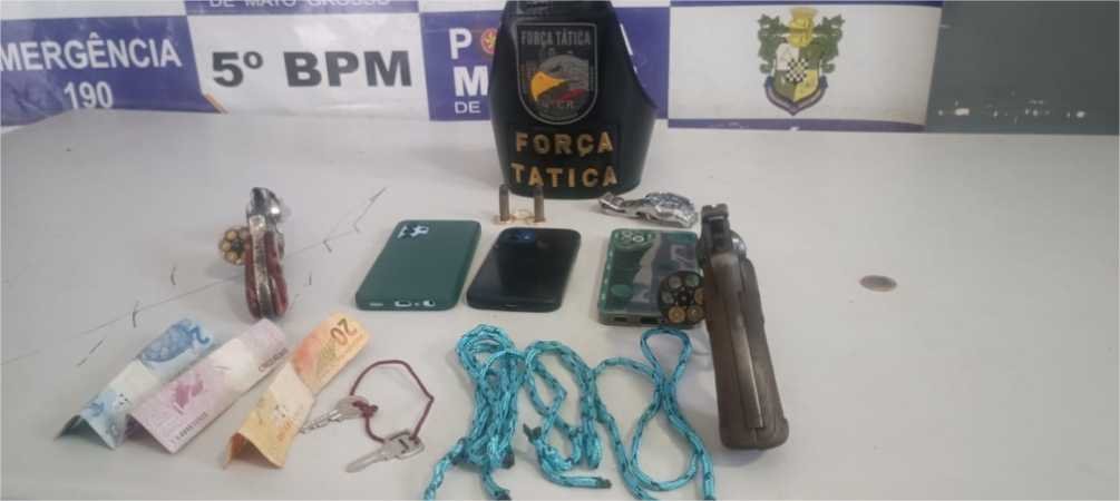Força Tática frustra roubo a loja de carros e prende cinco homens em Rondonópolis