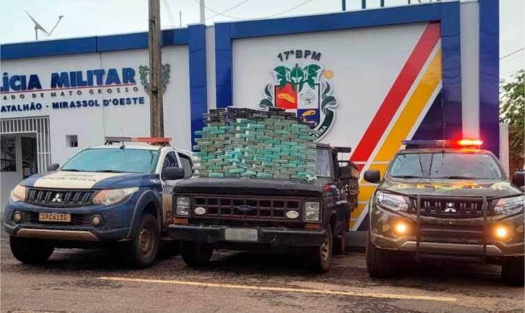 Ação integrada apreende 115 tabletes de pasta base de cocaína; drogas são avaliadas em R$ 2 milhões