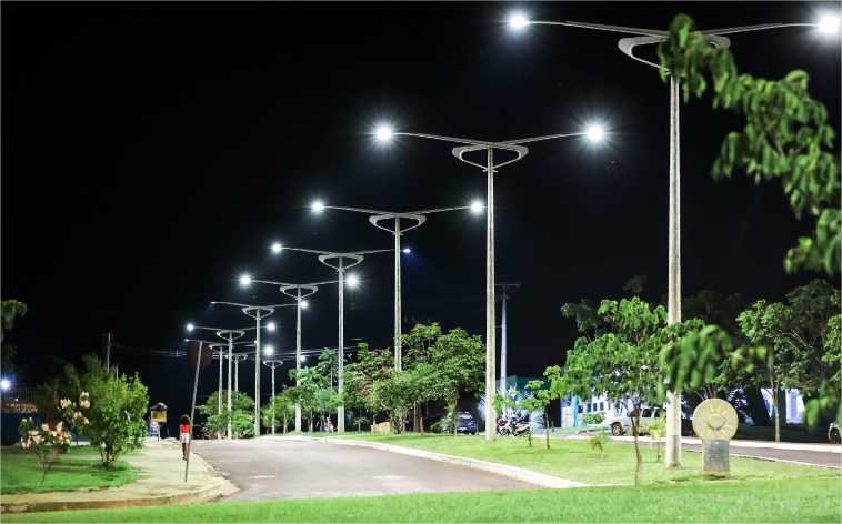 Municípios já instalaram 64% das luminárias do programa MT Iluminado