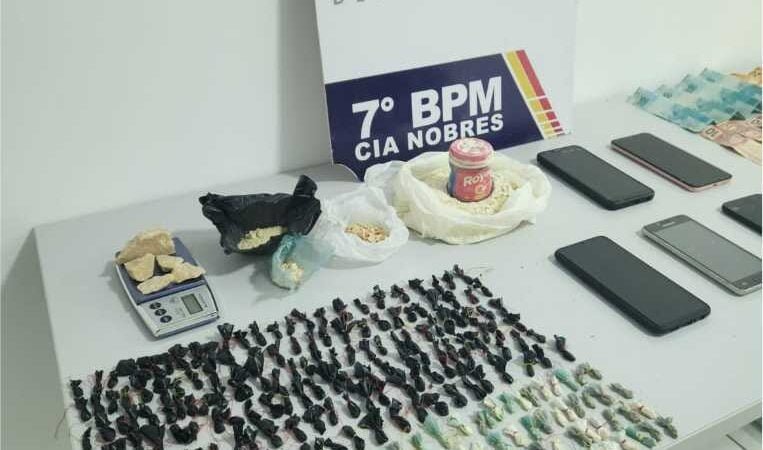 Integrantes de organização criminosa são detidos com 285 porções de pasta base