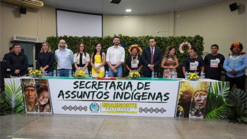 Na inauguração da Secretaria de Assuntos Indígenas em Brasnorte, primeira-dama de MT destaca marco histórico