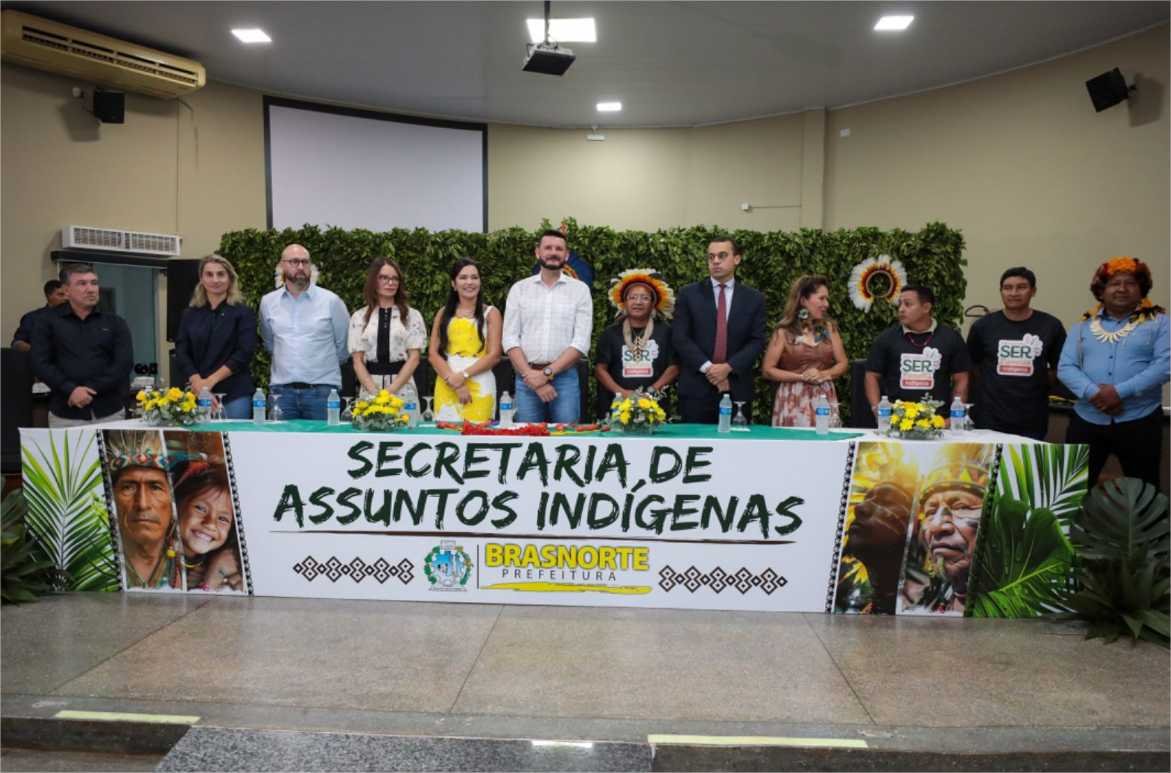 Na inauguração da Secretaria de Assuntos Indígenas em Brasnorte, primeira-dama de MT destaca marco histórico