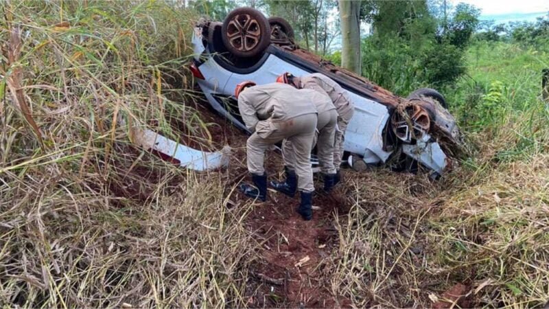 Uma mulher morreu e um homem ficou ferido após um acidente na MT-480