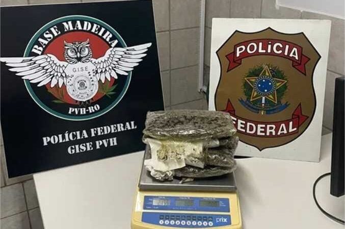 PF RO prende mulher em flagrante por tráfico interestadual de drogas