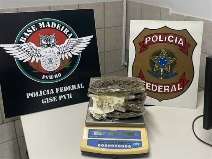 PF RO prende mulher em flagrante por tráfico interestadual de drogas