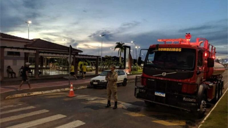 Bombeiros realizam ação de prevenção e segurança em Lagoa Municipal