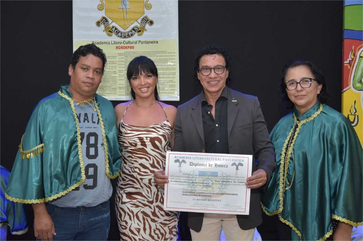 Edmilson Maciel recebe comenda da Cultura Pantaneira