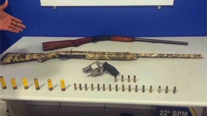 Polícia encontra espingarda utilizada em duplo homicídio em MT