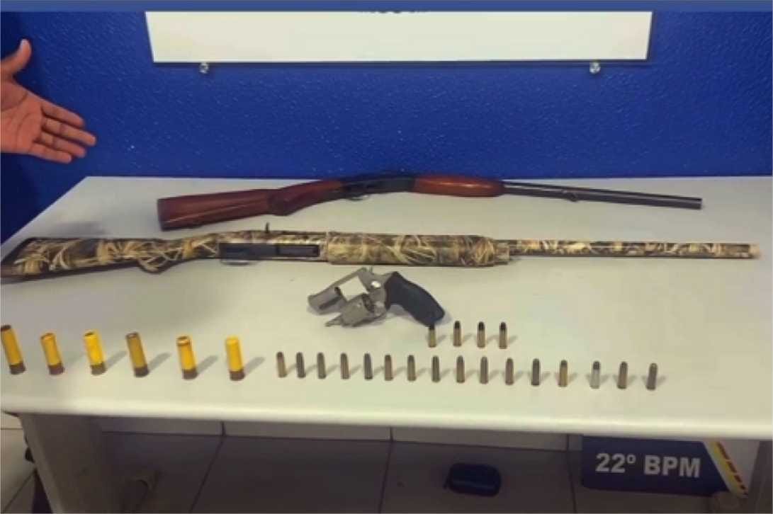 Polícia encontra espingarda utilizada em duplo homicídio em MT