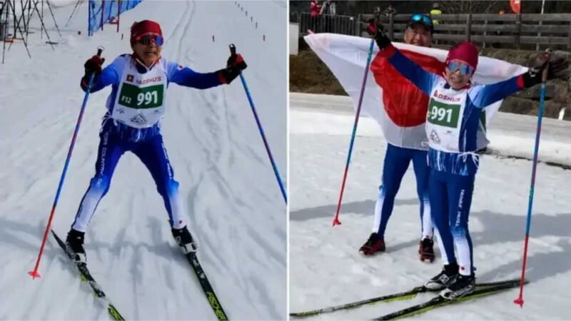 Aos 88 anos, idosa bate recorde em torneio mundial de esqui cross-country