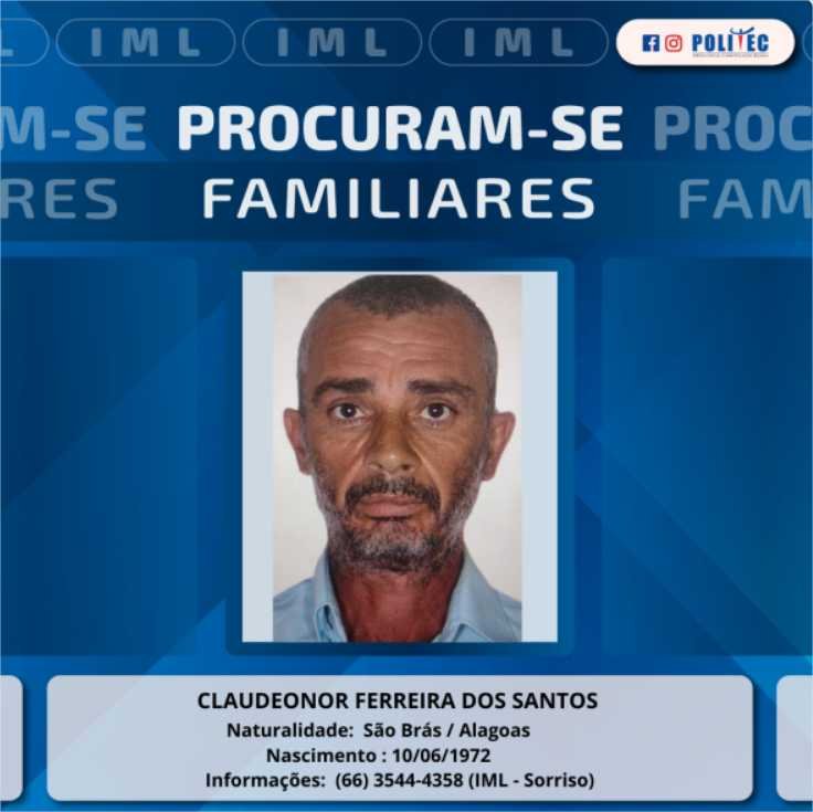 Politec de Sorriso procura por familiares de vítima de homicídio