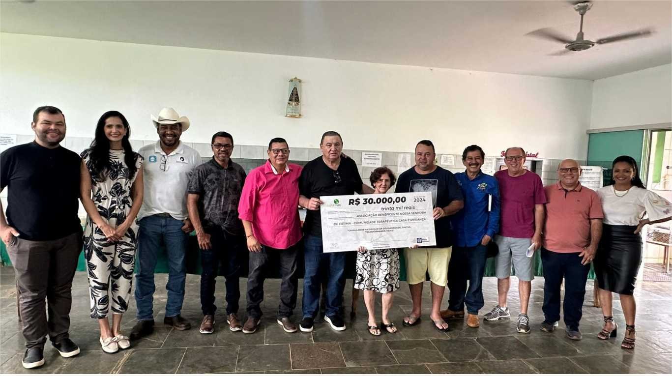 Entidade recebe doação para manter tratamento gratuito para dependência química em Rondonópolis