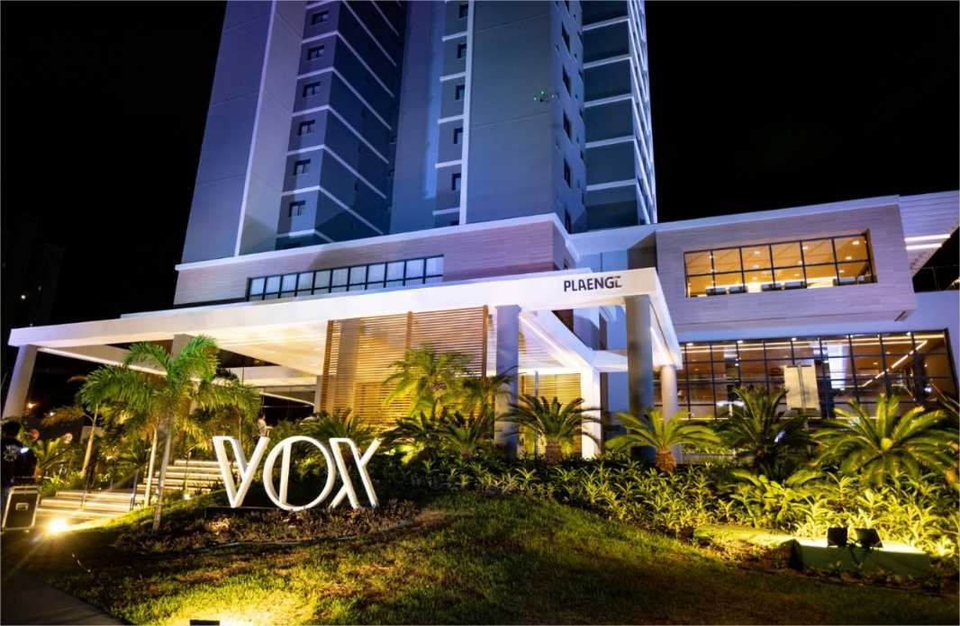 Inspirado em hotéis de luxo, Plaenge Vox é entregue em Cuiabá