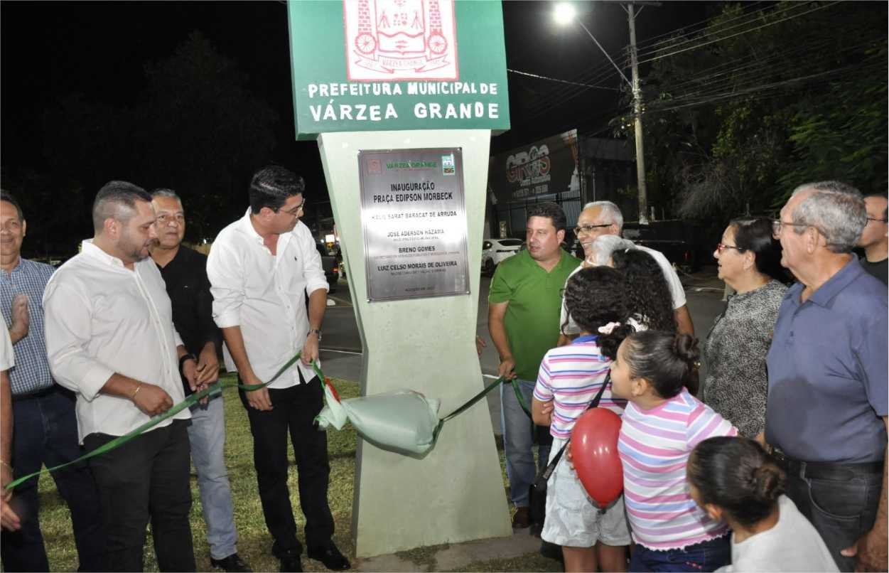 Várzea Grande celebra transformação investe R$ 1,15 mi em novas praças e avenidas revitalizadas com áreas de lazer