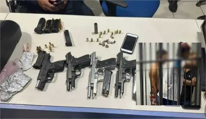 Suspeitos de ataque a tiros em condomínio são presos com armas e carregadores – 10 pessoas foram alvejadas