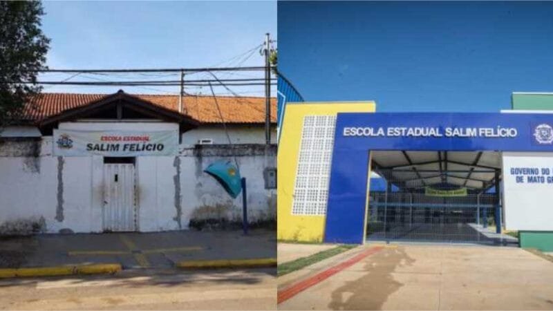Padrão de escolas estaduais muda com reformas feitas pelo Governo de MT; veja antes e depois
