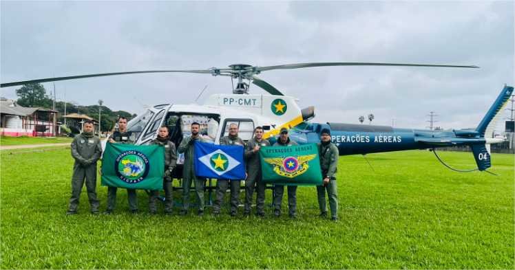 Ciopaer retorna a Mato Grosso após missão no Rio Grande do Sul