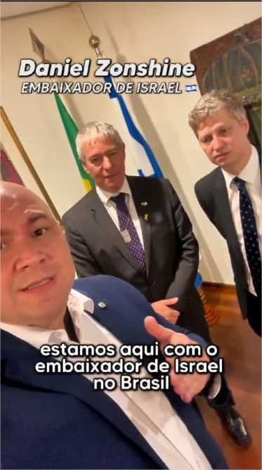 Abilio e Van Hattem anuncia doação de Israel ao Rio Grande do Sul