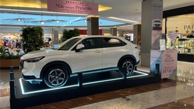 Em homenagem às mães, shopping sorteia New HR-V EX