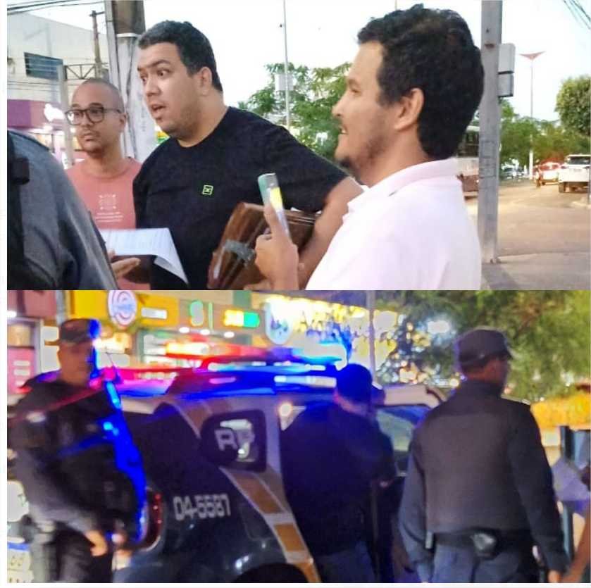 Militantes ligados ao Claudio Ferreira espalham Fake News no comércio e são enquadrados por policiais