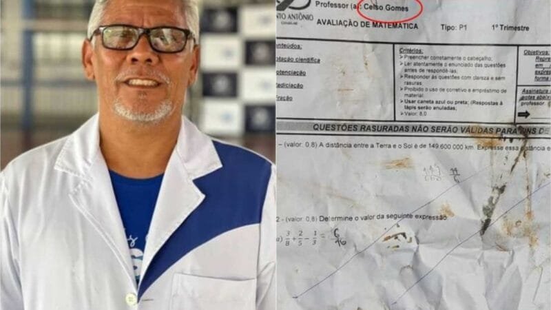 Prova com nome de professor é achada em mata de Cuiabá