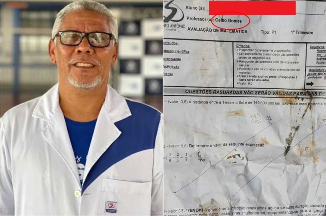 Prova com nome de professor é achada em mata de Cuiabá