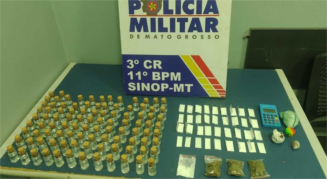 Dona de bar é presa em flagrante pela Polícia Militar por tráfico de drogas