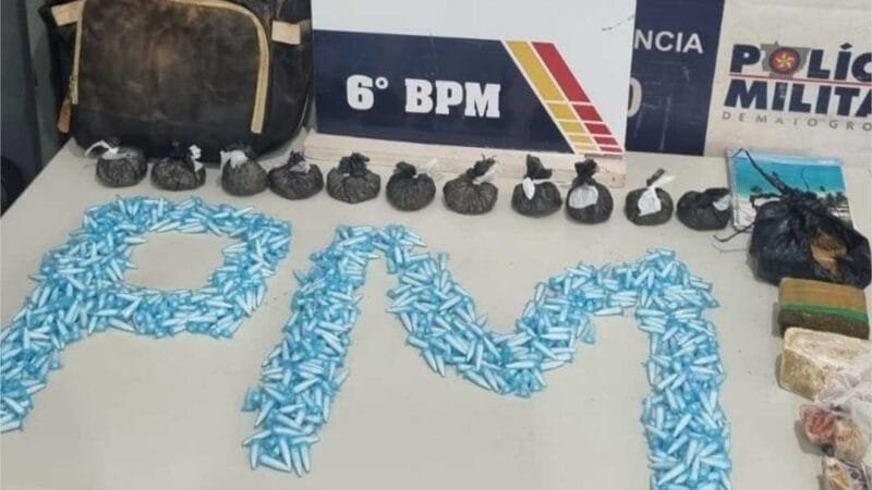 Polícia Militar apreende adolescente e prende dois homens com 830 porções de cocaína
