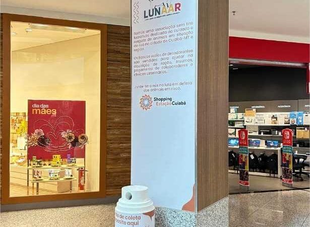 Projeto Lunaar e shopping de Cuiabá fecham parceria para arrecadação de frascos