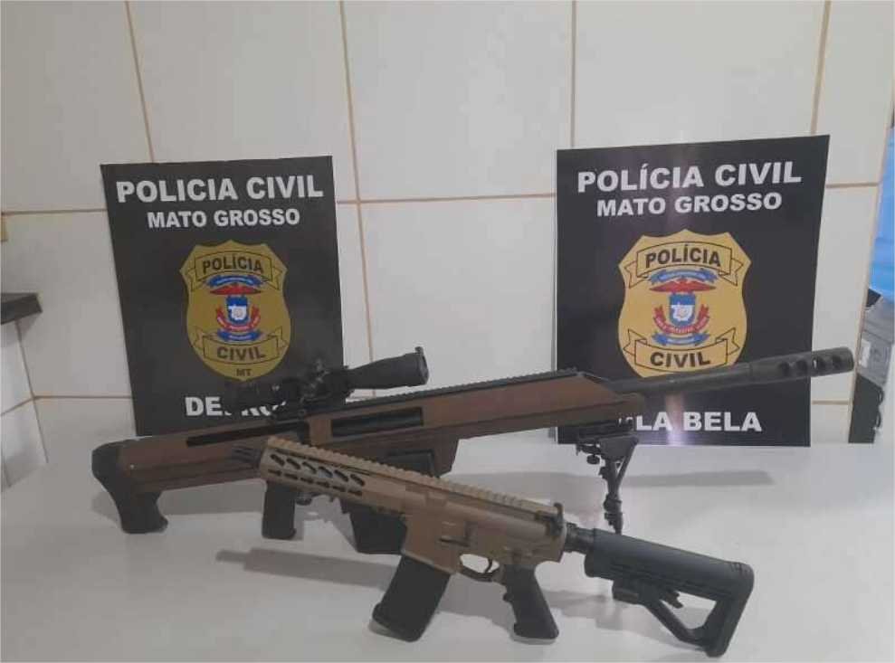 Fuzil capaz de derrubar aeronave é encontrado em Vila Bela da Santíssima Trindade