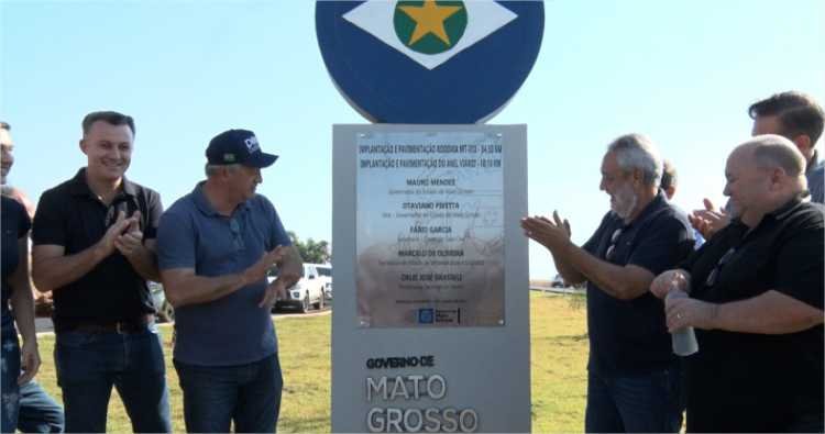 Governo entrega asfalto novo na MT-010: “Cidade mudou de cara e está no centro do desenvolvimento”, destaca prefeito