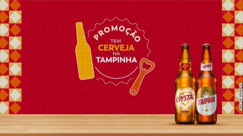 Itaipava e Crystal lançam a promoção “Tem cerveja na tampinha”