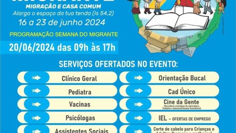 Dia do Imigrante será marcado com ação social para migrantes em Cuiabá