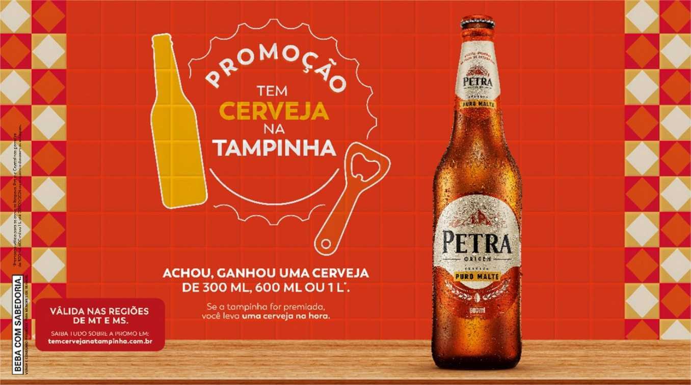 Petra lança promoção “Tem cerveja na Tampinha”
