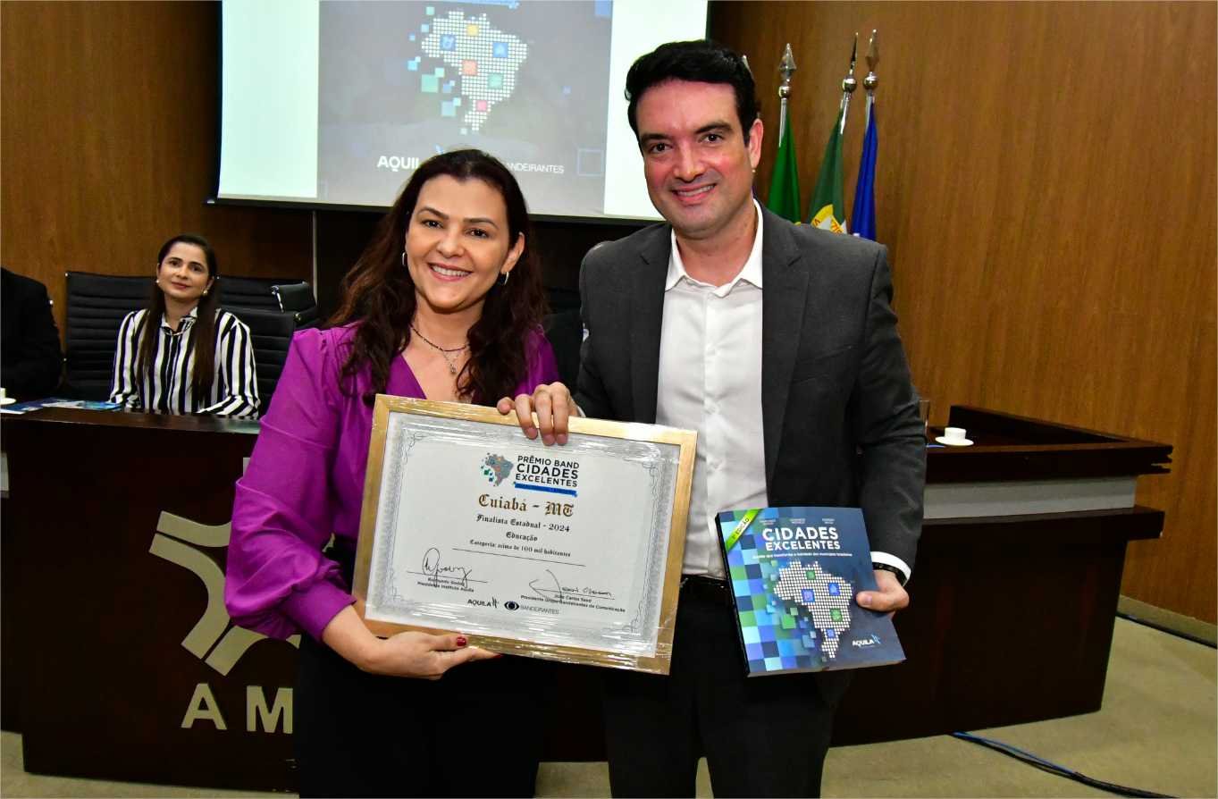 Prêmio Band Cidades Excelentes: Cuiabá recebe três prêmios pelas ações na educação, infraestrutura e sustentabilidade