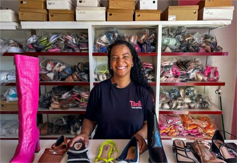Empreendedora cria marca de sapatilhas, aprimora negócio com apoio da Desenvolve MT e vende até para o exterior