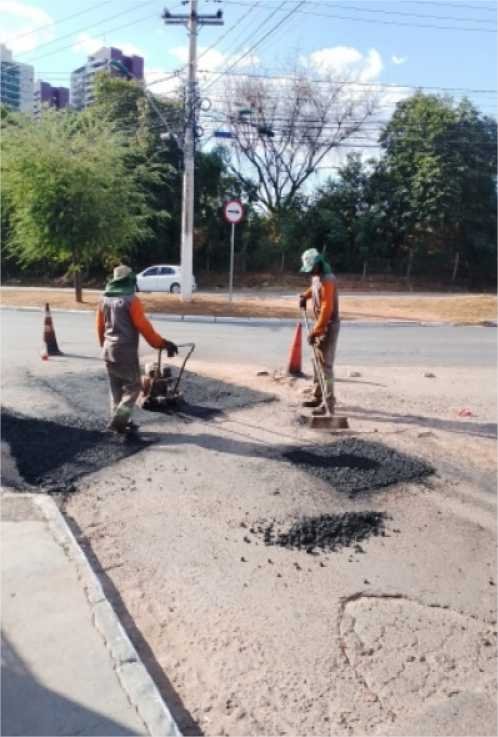 Chico 2000 leva tapa-buracos e sinalização de pedestres no Bela Vista