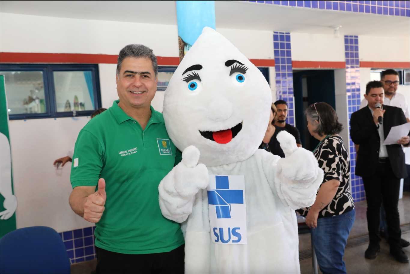 Prefeito Emanuel Pinheiro participa da despedida do ‘Zé Gotinha’ e vacinação de crianças em CMEI