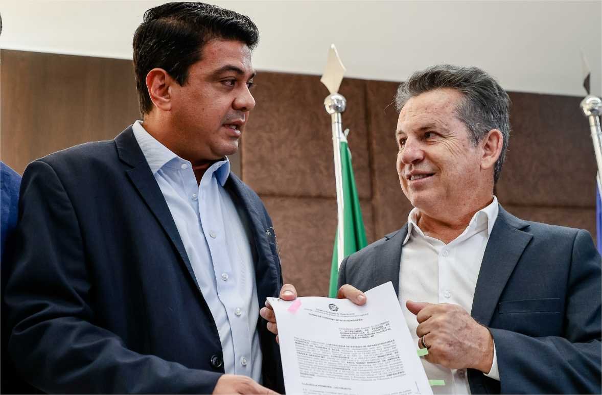 Mauro Mendes e Kalil Baracat assinam convênio de mais de R$ 20 Milhões