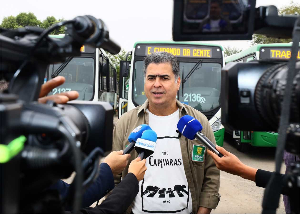 Emanuel Pinheiro honra compromisso e entrega 100% da frota de ônibus climatizada para Cuiabá
