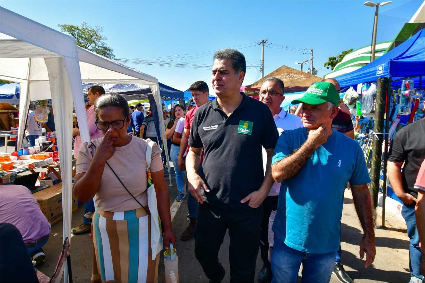 Prefeito enviará à Câmara de Cuiabá projeto para que 600 comerciantes prejudicados pelo incêndio do Shopping Popular possam atuar em campo de futebol e pista de atletismo de complexo esportivo