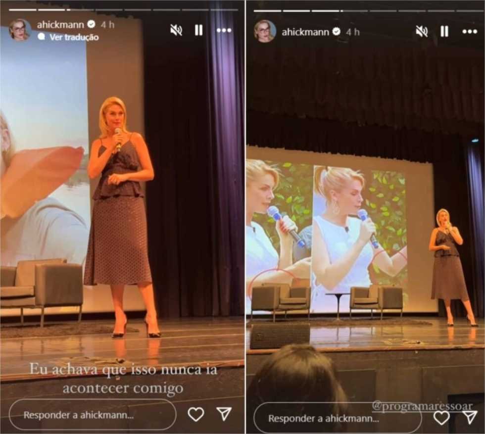 Hickmann não contém as lágrimas ao mostrar hematomas de violência