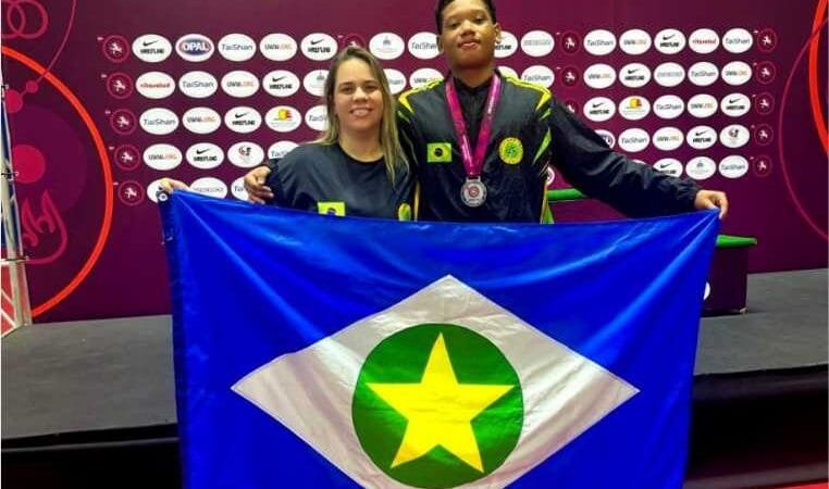 Atleta bolsista do Governo de MT conquista medalha de prata em Pan-Americano de Wrestling